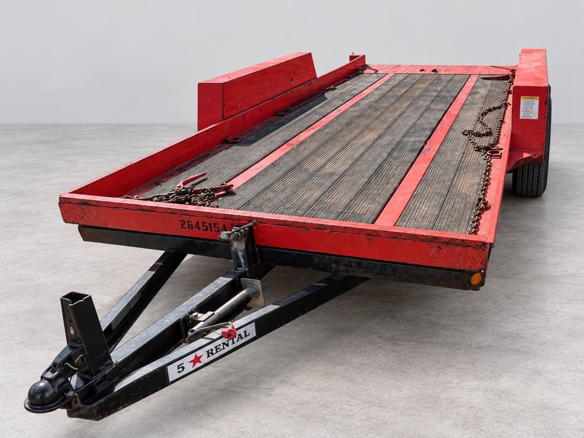 Tilt-bed equipment trailer