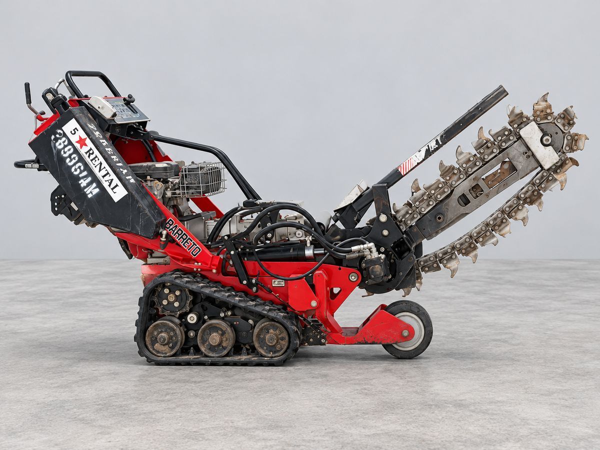 Walk-behind trencher